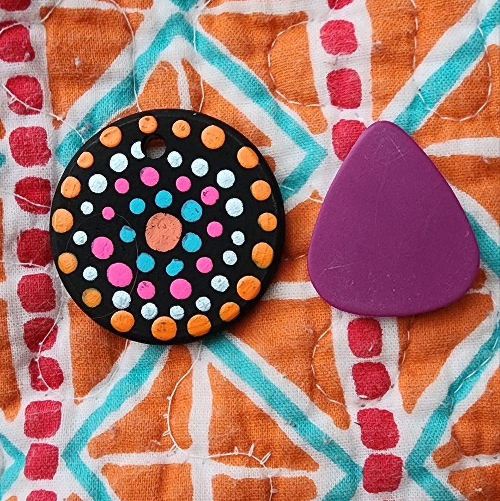 Painted Wooden Handmade Necklace